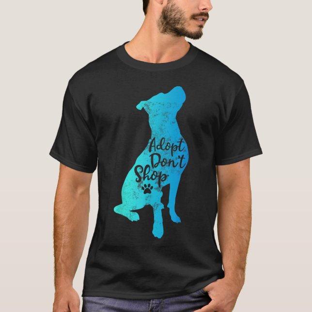 Camiseta Pitbull Adote Não Compre Pitbulls Cachorro Mama Cu (Frente)