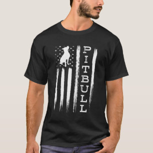 Camiseta Pitbull American Flag Hoodie Sweater Pit Bull Mens