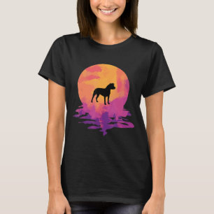 Camiseta Pitbull Aquarela Cachorro Sunset Summer Sunrise
