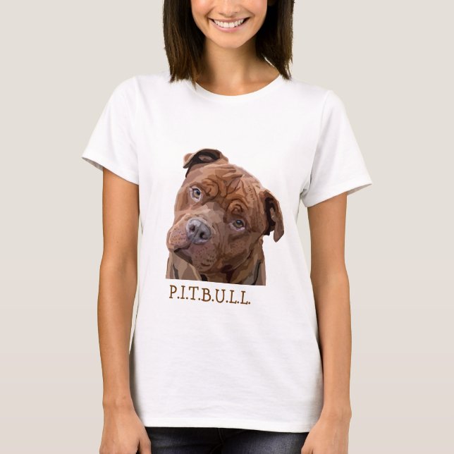 Camiseta Pitbull "Benz" das cercas para artigos do presente (Frente)