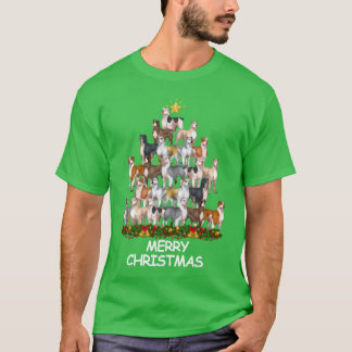 Camiseta Pitbull Christmasree Felry amigo de Natal