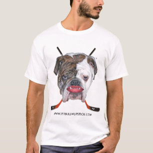 CAMISETA PITBULL COM BATOM