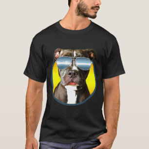 Camiseta Pitbull Com Sombras No Touro De Pit
