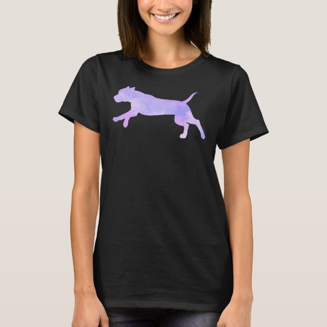 Camiseta Pitbull de Aquarela 436 (Frente)