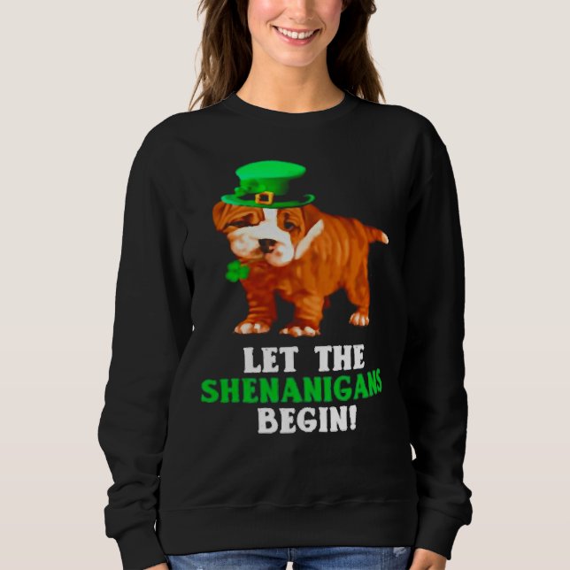 Camiseta Pitbull Deixe Os Shenanigans Começar A Rua Dia De  (Frente)
