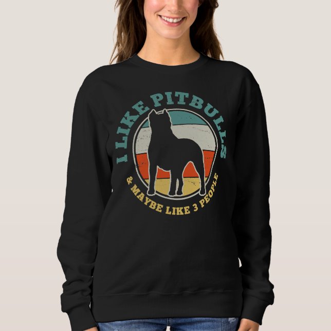 Camiseta Pitbull Dog Engraçado Vintage Clássico (Frente)
