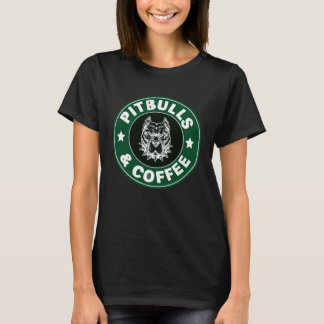 Camiseta Pitbull e gráfico de café para