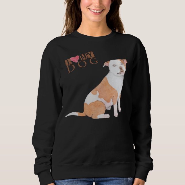 Camiseta Pitbull Eu Amo Meu Cachorro (Frente)