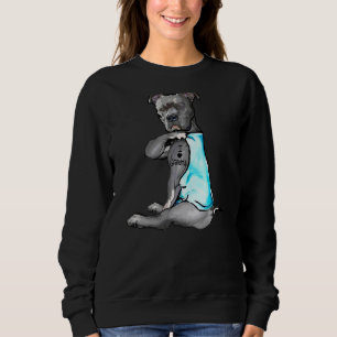 Camiseta Pitbull Eu Amo Vovó Tatto Roupa Cachorro Vovó