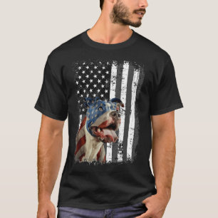 Camiseta Pitbull Flag America Flag Pitbull nos ensina