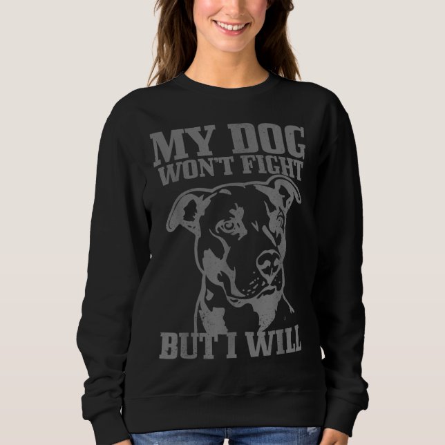 Camiseta Pitbull Funny Dog Pitbull Mãe Pai Pitbull (Frente)