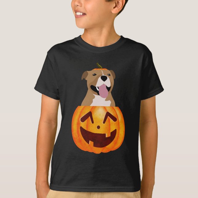 Camiseta Pitbull Halloween (Frente)