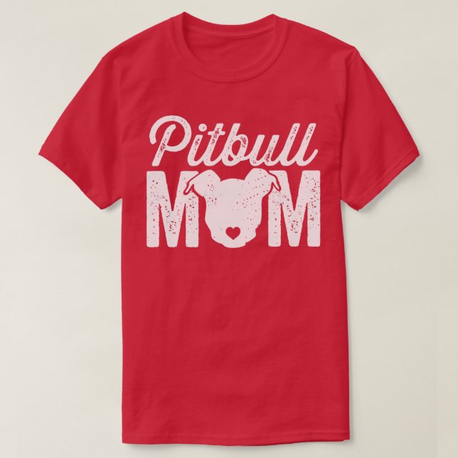 Camiseta Pitbull Mãe Branca (Frente do Design)