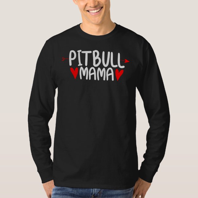 Camiseta Pitbull Mama Cachorro Mãe (Frente)