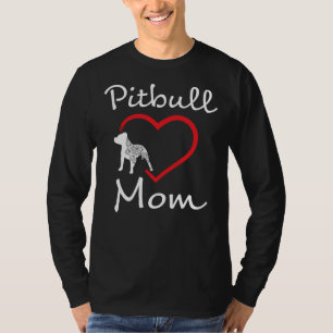 Camiseta Pitbull Mamãe Mulher Pit Touro Sensibilização Hear