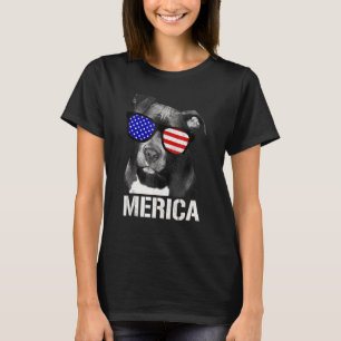 Camiseta Pitbull Merica Patriótico Pit Bull