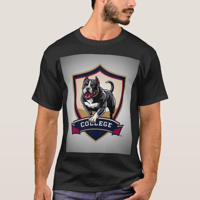 Camiseta Pitbull na faculdade: Logotipo (Frente)