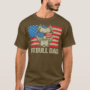 Camiseta Pitbull Pai Americano Pit Bull Cachorro Americano