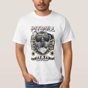 Camiseta pitbull pai orgulhoso pit bull dog pai retro legal
