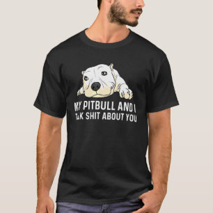 Camiseta Pitbull Para Homens Animais De Companhia Canina