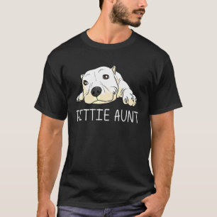 Camiseta Pitbull Para Tia Mulheres Canino Cão Cachorro