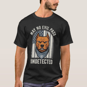 Camiseta Pitbull Patriótico Cão de Guarda