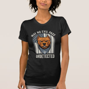 Camiseta Pitbull Patriótico Cão de Guarda