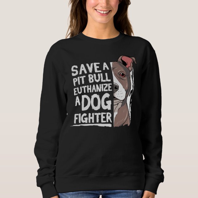 Camiseta Pitbull Pit Bull Terrier Save A Pitbull (Frente)