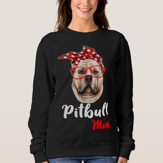 Camiseta Pitbull Pitbull Mãe Pitbull Mama Pitbull Cão Pitbu (Frente)
