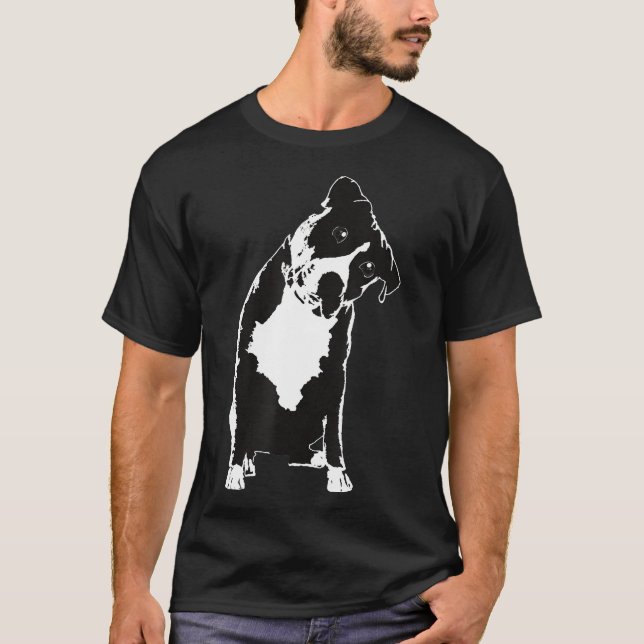Camiseta Pitbull Preto Cinto - Novo (Frente)