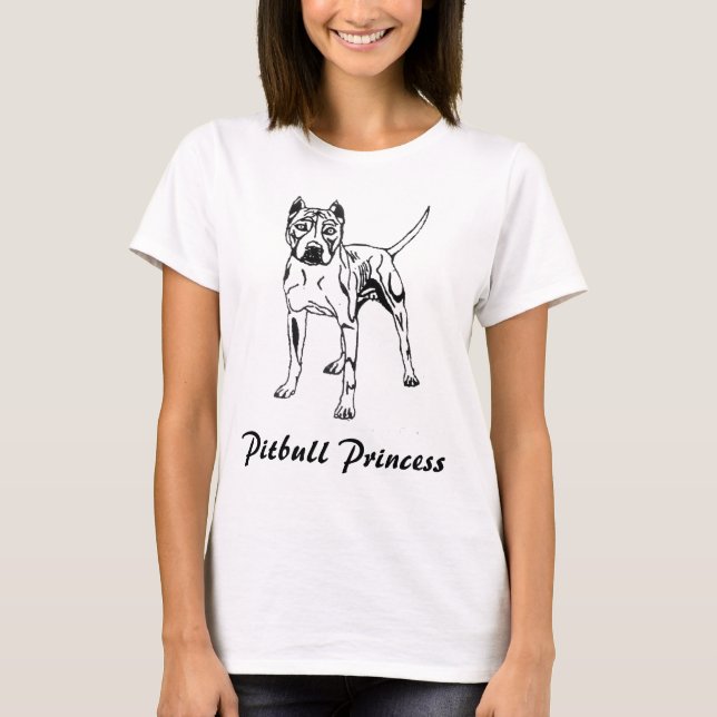 CAMISETA PITBULL PRINCESS WOMENT SHIRT (Frente)
