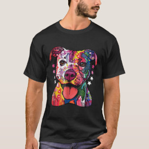 Camiseta Pitbull Rainbow Pitbull Para Cão