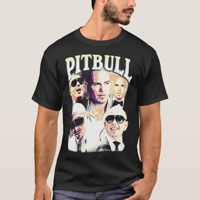 Camiseta Pitbull Sr. Worldwide Vintage   (Frente)