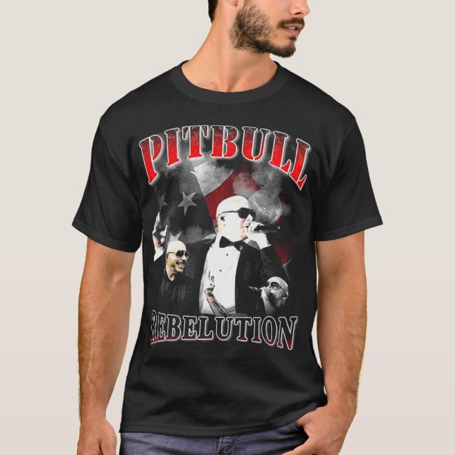 Camiseta Pitbull Sr. Worldwide Vintage (Frente)