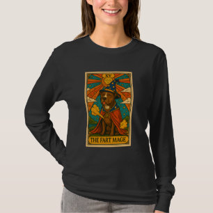 Camiseta Pitbull Tarot Card O Fart Mage Hilarious Pit Bul