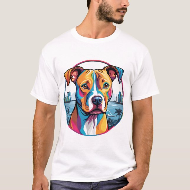 Camiseta Pitbull Terrier americano (Frente)