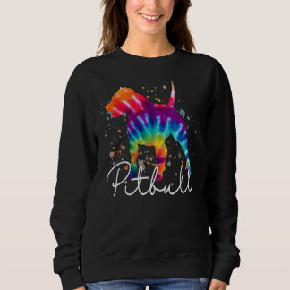 Camiseta Pitbull Tie Dye Rainbow Dog Lover