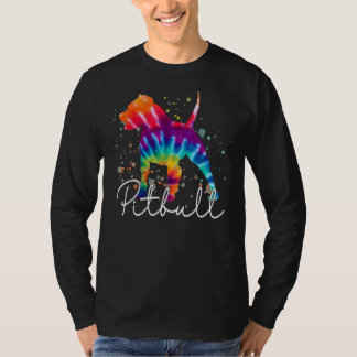 Camiseta Pitbull Tie Dye Rainbow Dog Lover