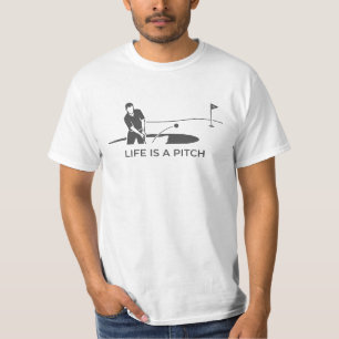 Camiseta Pitch Life, Presente de Humor Golfe B Itc