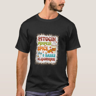 Camiseta Pitocin Pumpkin Spice Bebês Trabalho E Entrega Nu