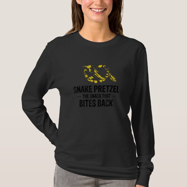 Camiseta Pitone Bola Banana e Designs de Réptil Noodle (Frente)