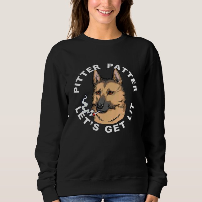 Camiseta Pitter Patter Deixa O Cachorro Gsd Ficar Com Um J (Frente)