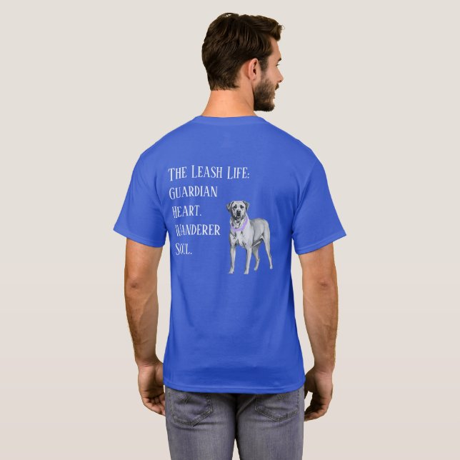 Camiseta Pitthound: Coração Guardião (Parte Traseira Completa)