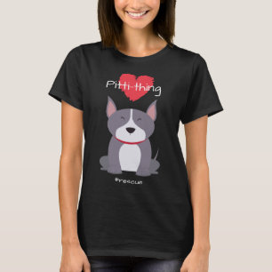 Camiseta Pitti Thing Adorava Touro Misturando Cachorro de E
