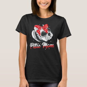 Camiseta Pittie Mãe Americana Pitbull Engraçado Para Propri