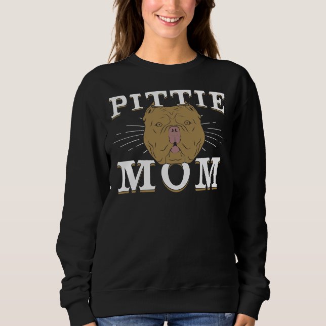 Camiseta Pittie Mãe Cão Pitbull Mãe (Frente)