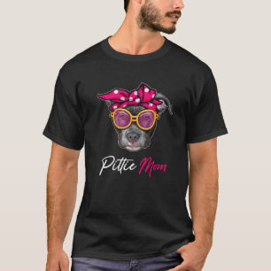Camiseta Pittie Mãe Pitbull Cão Adolescente Dia de as mães 
