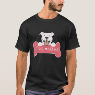 Camiseta Pittie Mama por Pitbull Mãe Pit Mãe Pit Touro Mãe