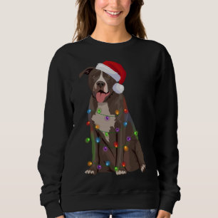 Camiseta Pittie Pitbull Natal Luzes Xmas Cachorro Lover
