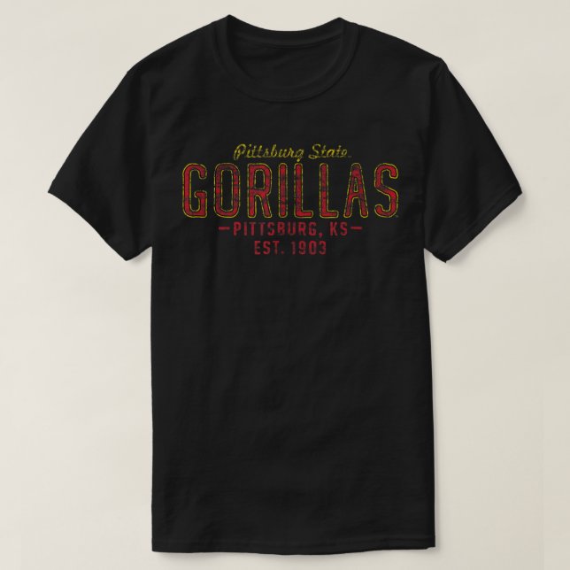 CAMISETA PITTSBURG STATE UNIVERSITY DISTRESSED PS-MERCH-2 (Frente do Design)
